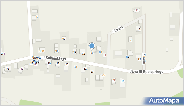 Grojec, Króla Jana III Sobieskiego, 90, mapa Grojec