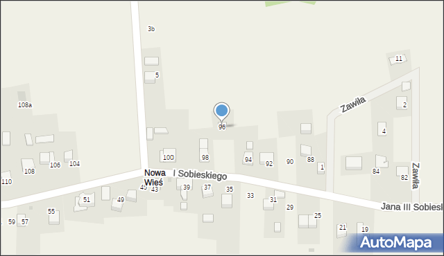 Grojec, Króla Jana III Sobieskiego, 96, mapa Grojec