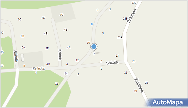 Gromadzin, Krecia, 7, mapa Gromadzin