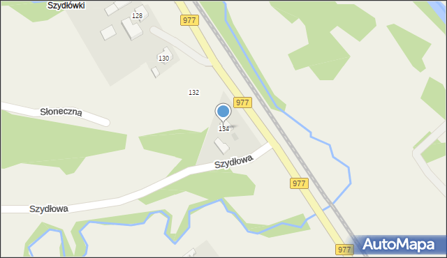 Gromnik, Krynicka, 134, mapa Gromnik