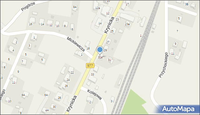 Gromnik, Krynicka, 31a, mapa Gromnik