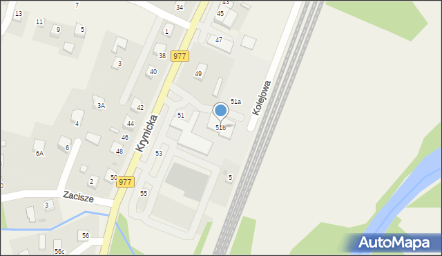 Gromnik, Krynicka, 51b, mapa Gromnik