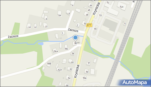 Gromnik, Krynicka, 56, mapa Gromnik