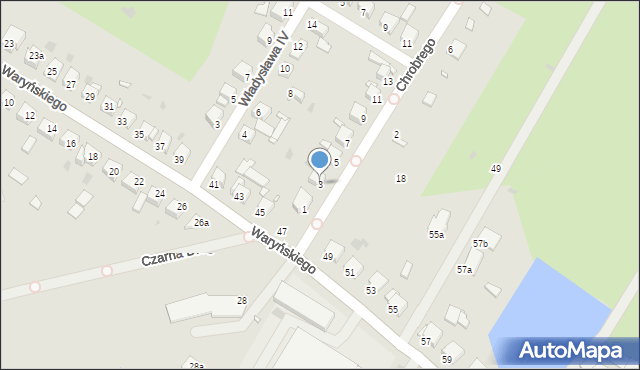 Grudziądz, Króla Bolesława Chrobrego, 3, mapa Grudziądza