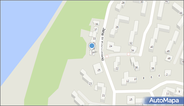 Grudziądz, Króla Jana III Sobieskiego, 27, mapa Grudziądza