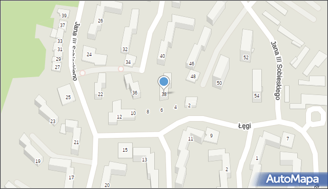 Grudziądz, Króla Jana III Sobieskiego, 38, mapa Grudziądza