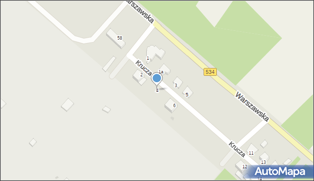 Grudziądz, Krucza, 4, mapa Grudziądza