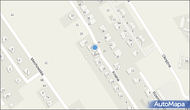 Gruszczyn, Kraina, 23, mapa Gruszczyn