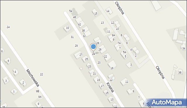 Gruszczyn, Kraina, 24, mapa Gruszczyn