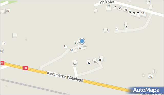 Grybów, Króla Kazimierza Wielkiego, 89, mapa Grybów