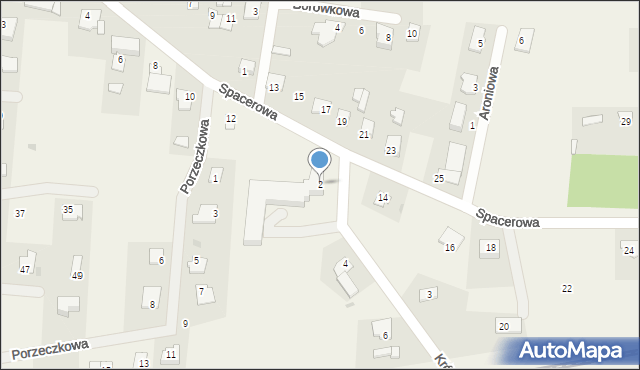 Gryźliny, Krótka, 2, mapa Gryźliny