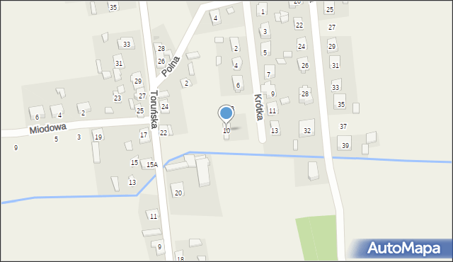 Grzegorzew, Krótka, 10, mapa Grzegorzew