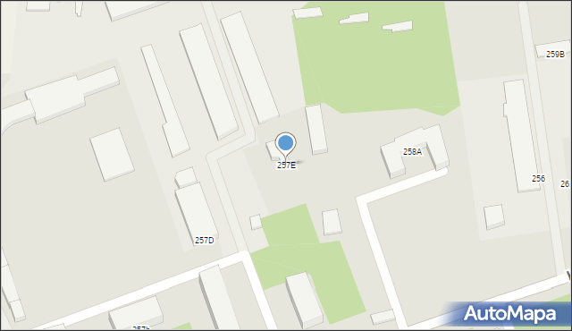 Gubin, Kresowa, 257E, mapa Gubin