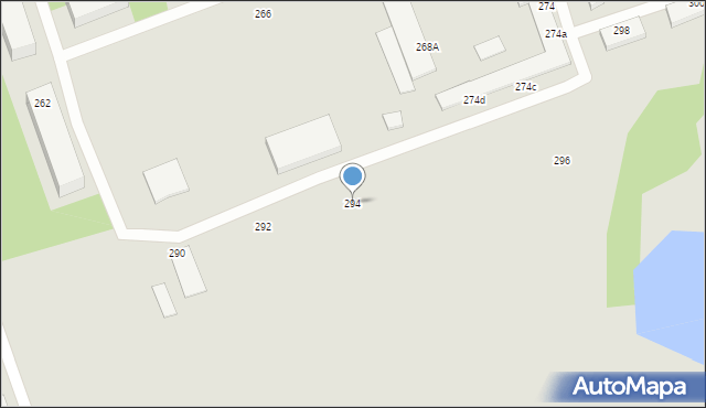 Gubin, Kresowa, 294, mapa Gubin