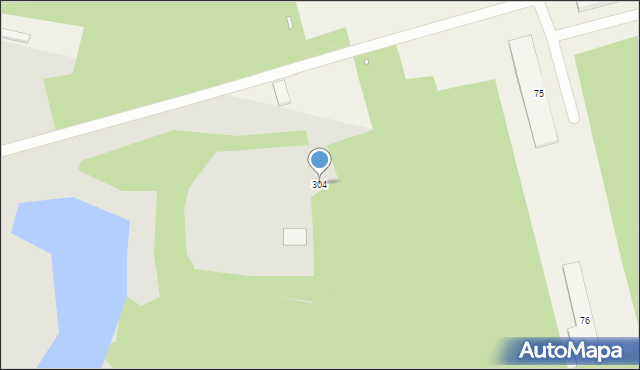 Gubin, Kresowa, 304, mapa Gubin