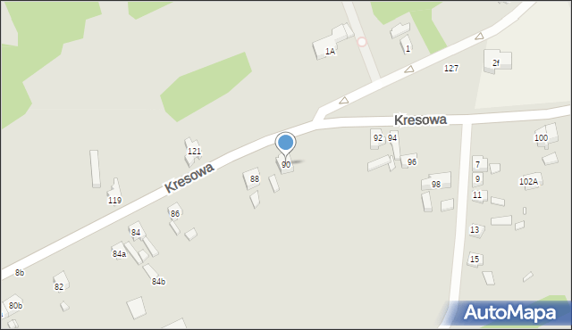 Gubin, Kresowa, 90, mapa Gubin