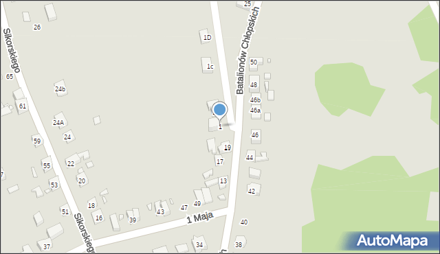 Gubin, Króla Jana III Sobieskiego, 1, mapa Gubin