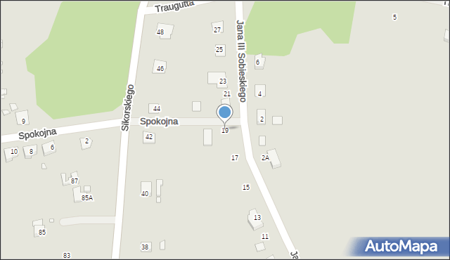 Gubin, Króla Jana III Sobieskiego, 19, mapa Gubin