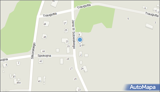 Gubin, Króla Jana III Sobieskiego, 4, mapa Gubin
