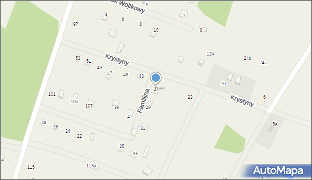 Gulczewo, Królowej Krystyny, 27, mapa Gulczewo