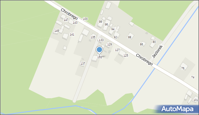 Hanusek, Króla Bolesława Chrobrego, 131, mapa Hanusek