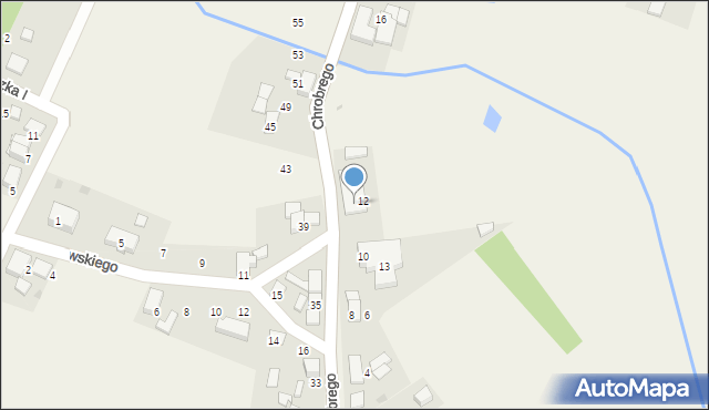 Hanusek, Króla Bolesława Chrobrego, 14, mapa Hanusek