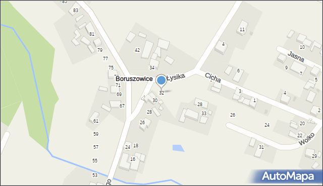 Hanusek, Króla Bolesława Chrobrego, 32, mapa Hanusek