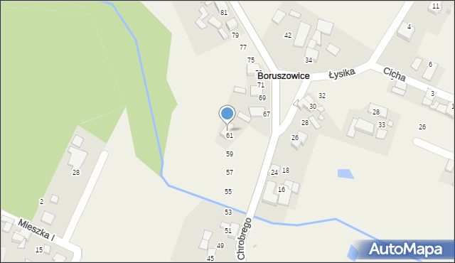 Hanusek, Króla Bolesława Chrobrego, 65, mapa Hanusek