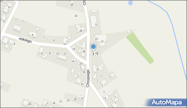 Hanusek, Króla Bolesława Chrobrego, 8, mapa Hanusek