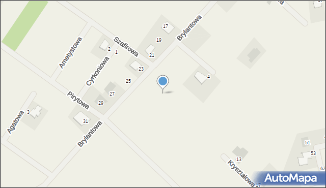 Henrykowo, Kryształowa, 1, mapa Henrykowo