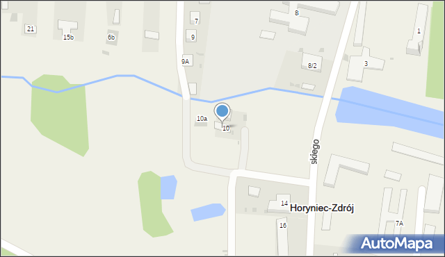 Horyniec-Zdrój, Króla Jana III Sobieskiego, 12, mapa Horyniec-Zdrój