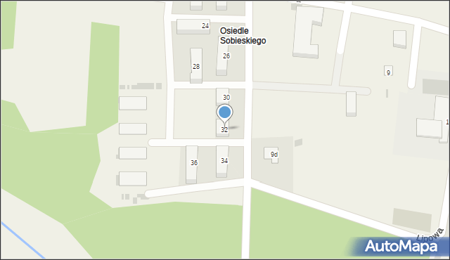 Horyniec-Zdrój, Króla Jana III Sobieskiego, 32, mapa Horyniec-Zdrój