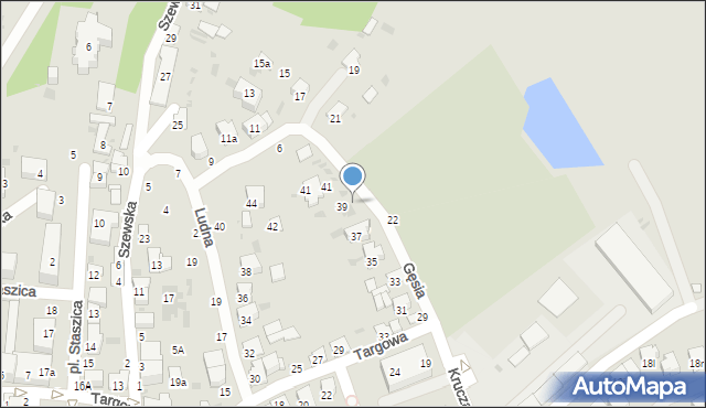 Hrubieszów, Krucza, 39, mapa Hrubieszów