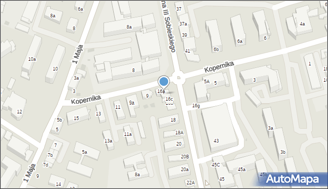 Iława, Króla Jana III Sobieskiego, 16b, mapa Iława