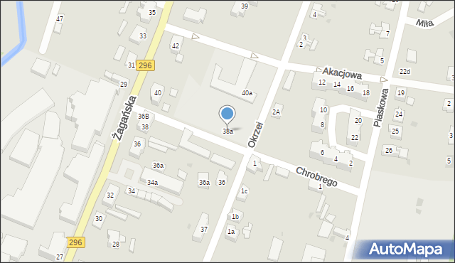 Iłowa, Króla Bolesława Chrobrego, 38a, mapa Iłowa