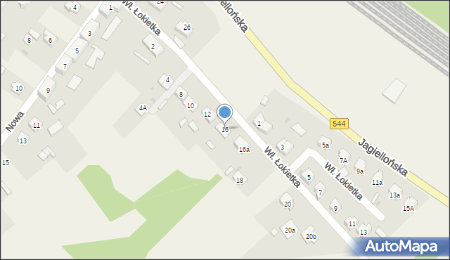 Iłowo-Osada, Króla Władysława Łokietka, 16, mapa Iłowo-Osada