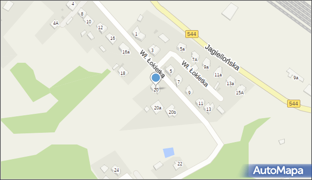 Iłowo-Osada, Króla Władysława Łokietka, 20, mapa Iłowo-Osada