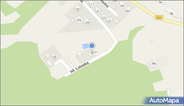 Iłowo-Osada, Króla Władysława Łokietka, 22, mapa Iłowo-Osada
