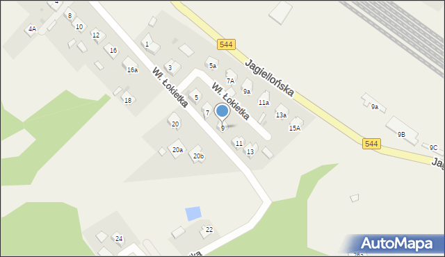 Iłowo-Osada, Króla Władysława Łokietka, 9, mapa Iłowo-Osada