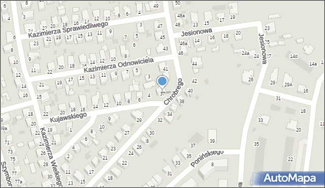 Inowrocław, Króla Bolesława Chrobrego, 37, mapa Inowrocławia