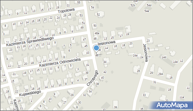 Inowrocław, Króla Bolesława Chrobrego, 46, mapa Inowrocławia