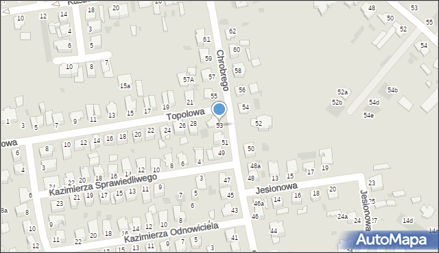 Inowrocław, Króla Bolesława Chrobrego, 53, mapa Inowrocławia