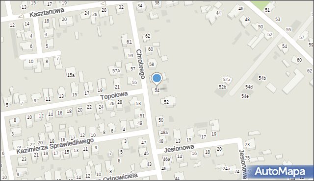 Inowrocław, Króla Bolesława Chrobrego, 54, mapa Inowrocławia