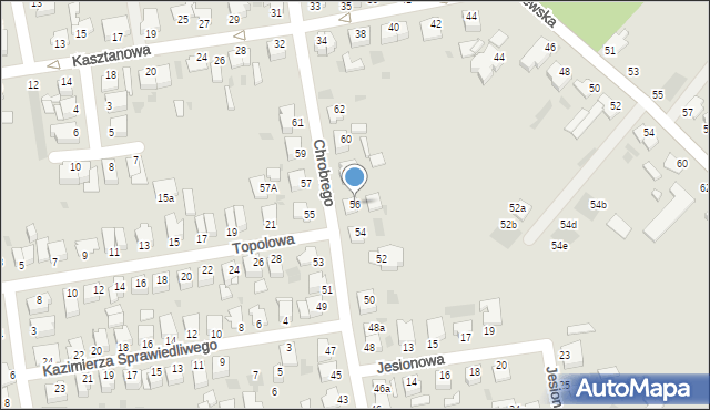 Inowrocław, Króla Bolesława Chrobrego, 56, mapa Inowrocławia