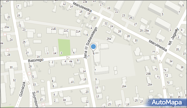 Inowrocław, Króla Jana III Sobieskiego, 5, mapa Inowrocławia