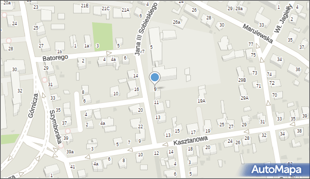 Inowrocław, Króla Jana III Sobieskiego, 9, mapa Inowrocławia