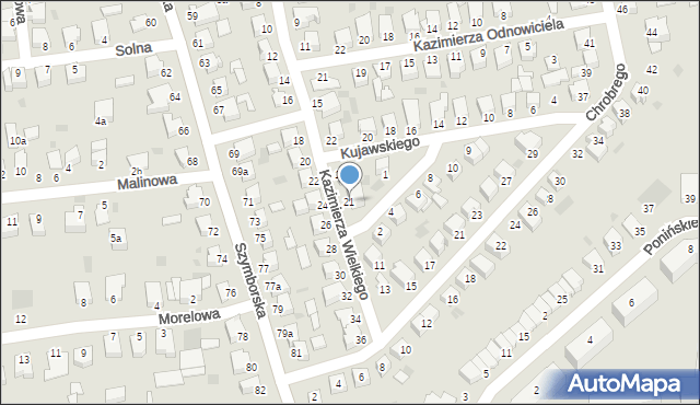 Inowrocław, Króla Kazimierza Wielkiego, 21, mapa Inowrocławia