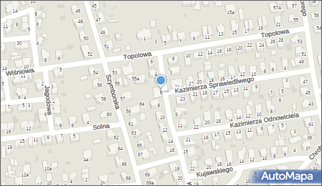 Inowrocław, Króla Kazimierza Wielkiego, 6, mapa Inowrocławia
