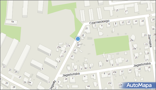 Inowrocław, Króla Władysława Jagiełły, 14, mapa Inowrocławia