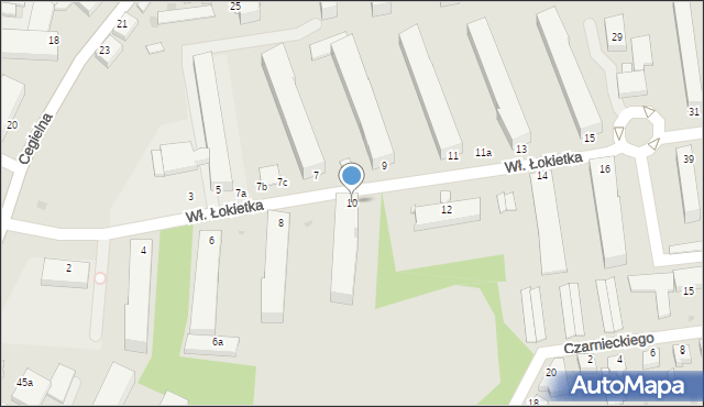 Inowrocław, Króla Władysława Łokietka, 10, mapa Inowrocławia
